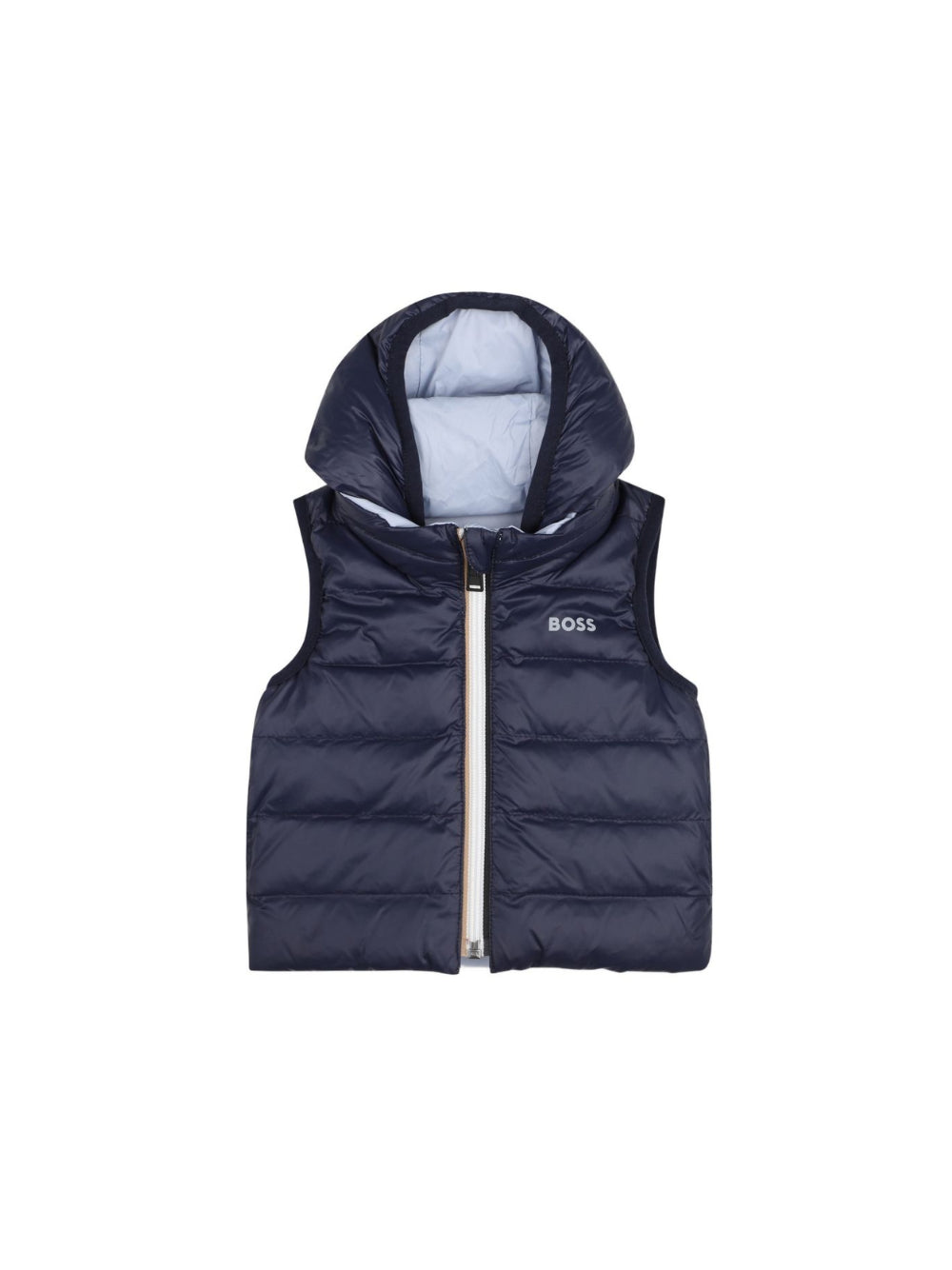 Gilet imbottito per neonato Boss Kids blu reversibile azzurro J53506 796 BOSS KIDS 