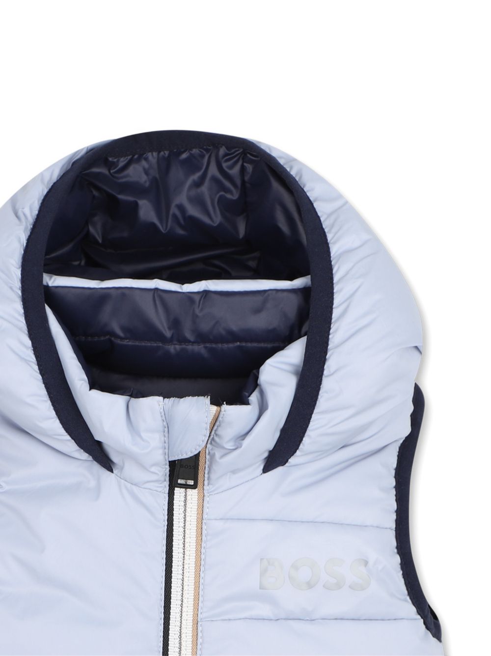 Gilet imbottito per neonato Boss Kids blu reversibile azzurro J53506 796 BOSS KIDS 
