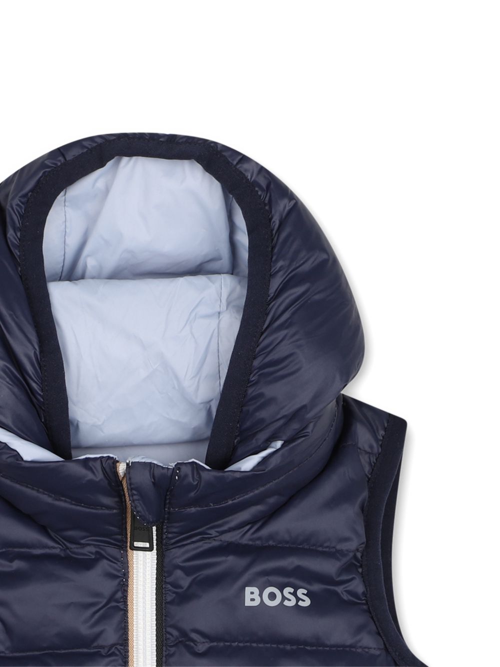Gilet imbottito per neonato Boss Kids blu reversibile azzurro J53506 796 BOSS KIDS 