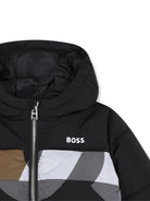 Giubbino per neonato Boss Kids nero con design imbottito J53507 09B BOSS KIDS 