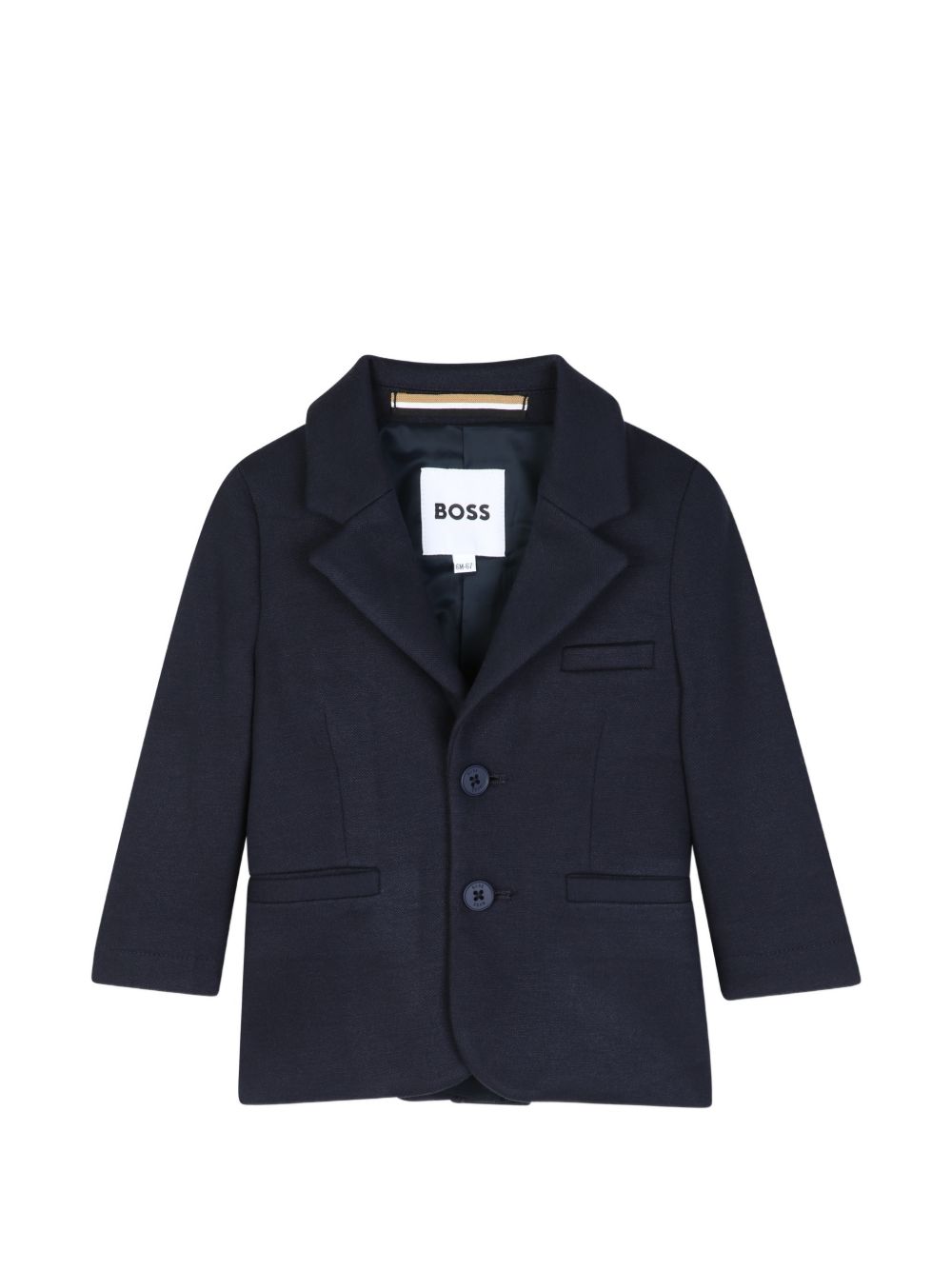 Completo due pezzi per neonato Boss Kids blu con revers classici J53513 862 BOSS KIDS 
