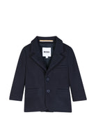 Completo due pezzi per neonato Boss Kids blu con revers classici J53513 862 BOSS KIDS 