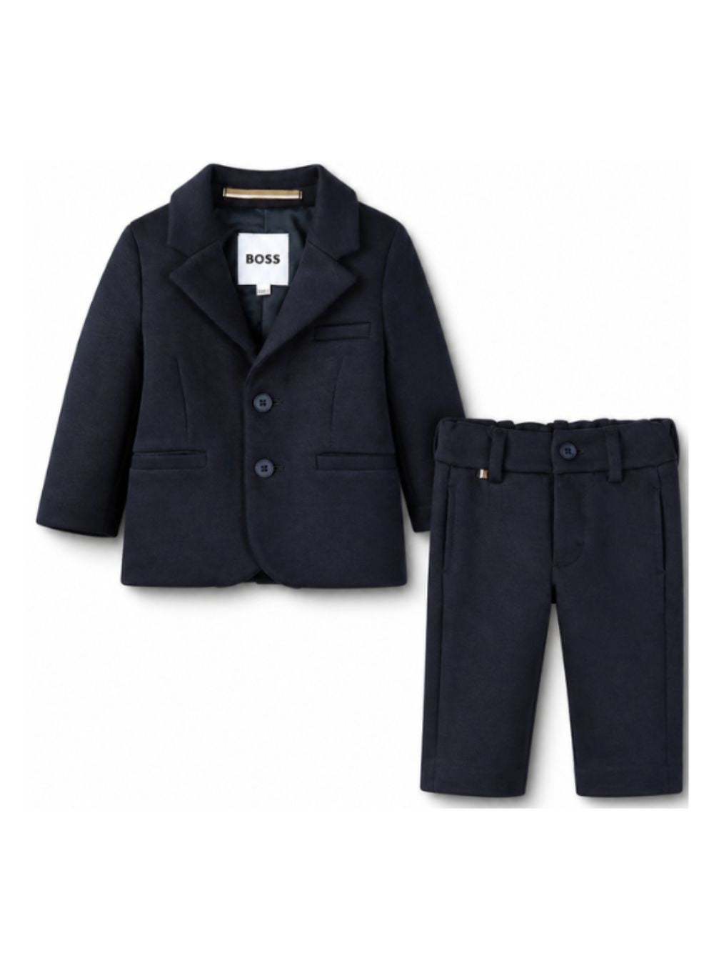 Completo due pezzi per neonato Boss Kids blu con revers classici J53513 862 BOSS KIDS 