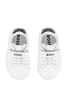 Sneakers per bambino Boss Kids bianco con chiusura a strappo J53540 10P BOSS KIDS 