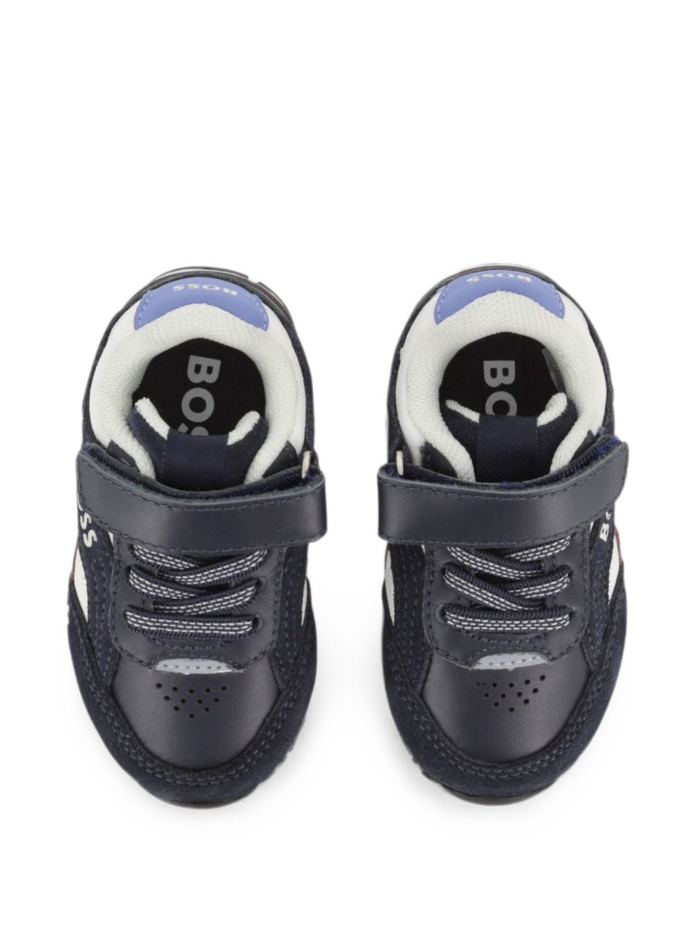 Sneakers per bambino Boss Kids blu con design a inserti J53544 849 BOSS KIDS 