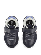 Sneakers per bambino Boss Kids blu con design a inserti J53544 849 BOSS KIDS 
