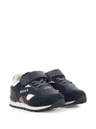 Sneakers per bambino Boss Kids blu con design a inserti J53544 849 BOSS KIDS 