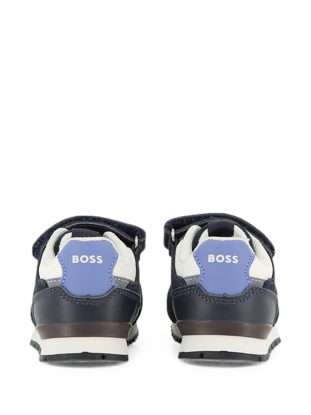 Sneakers per bambino Boss Kids blu con design a inserti J53544 849 BOSS KIDS 