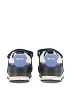 Sneakers per bambino Boss Kids blu con design a inserti J53544 849 BOSS KIDS 