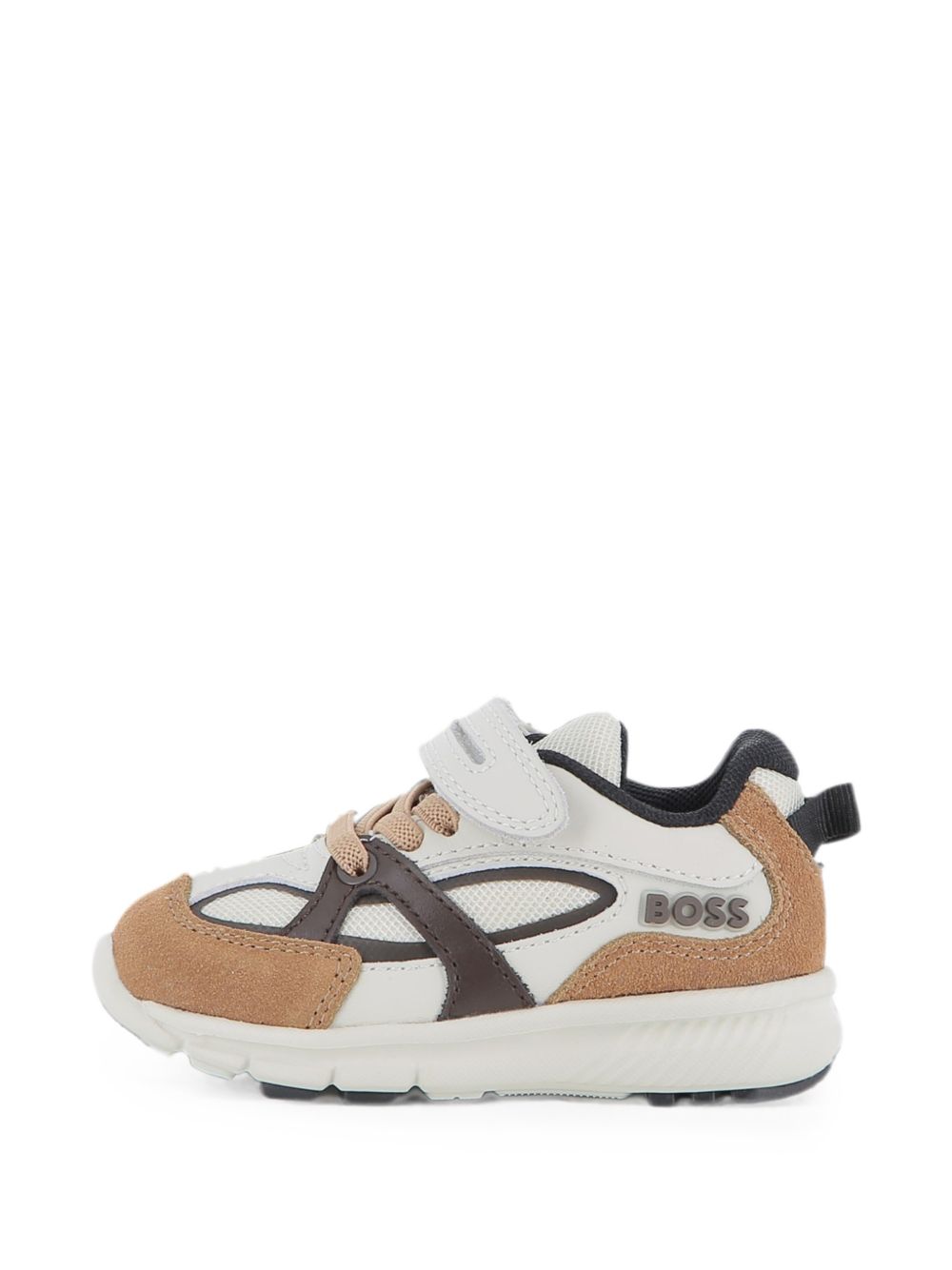 Sneakers per bambino Boss Kids beige con inserti in rete J53545 343 BOSS KIDS 