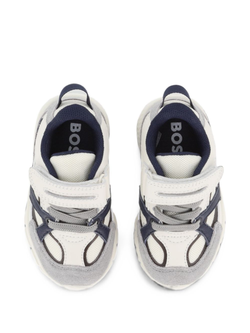 Sneakers per bambino Boss Kids grigie con inserti in rete J53545 849 BOSS KIDS 
