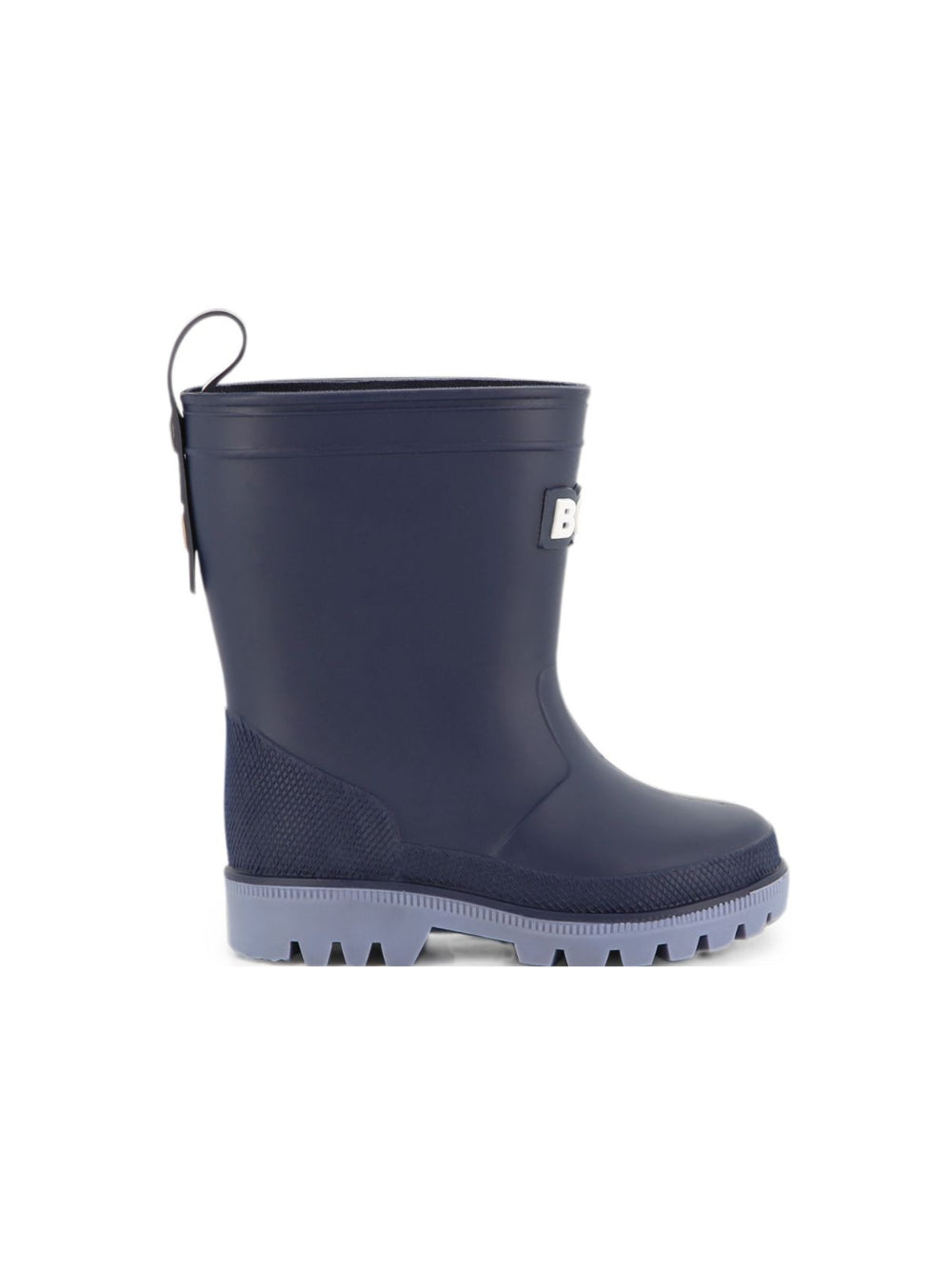 Stivali da pioggia per bambino Boss Kids blu con plantare con logo J53549 849 BOSS KIDS 