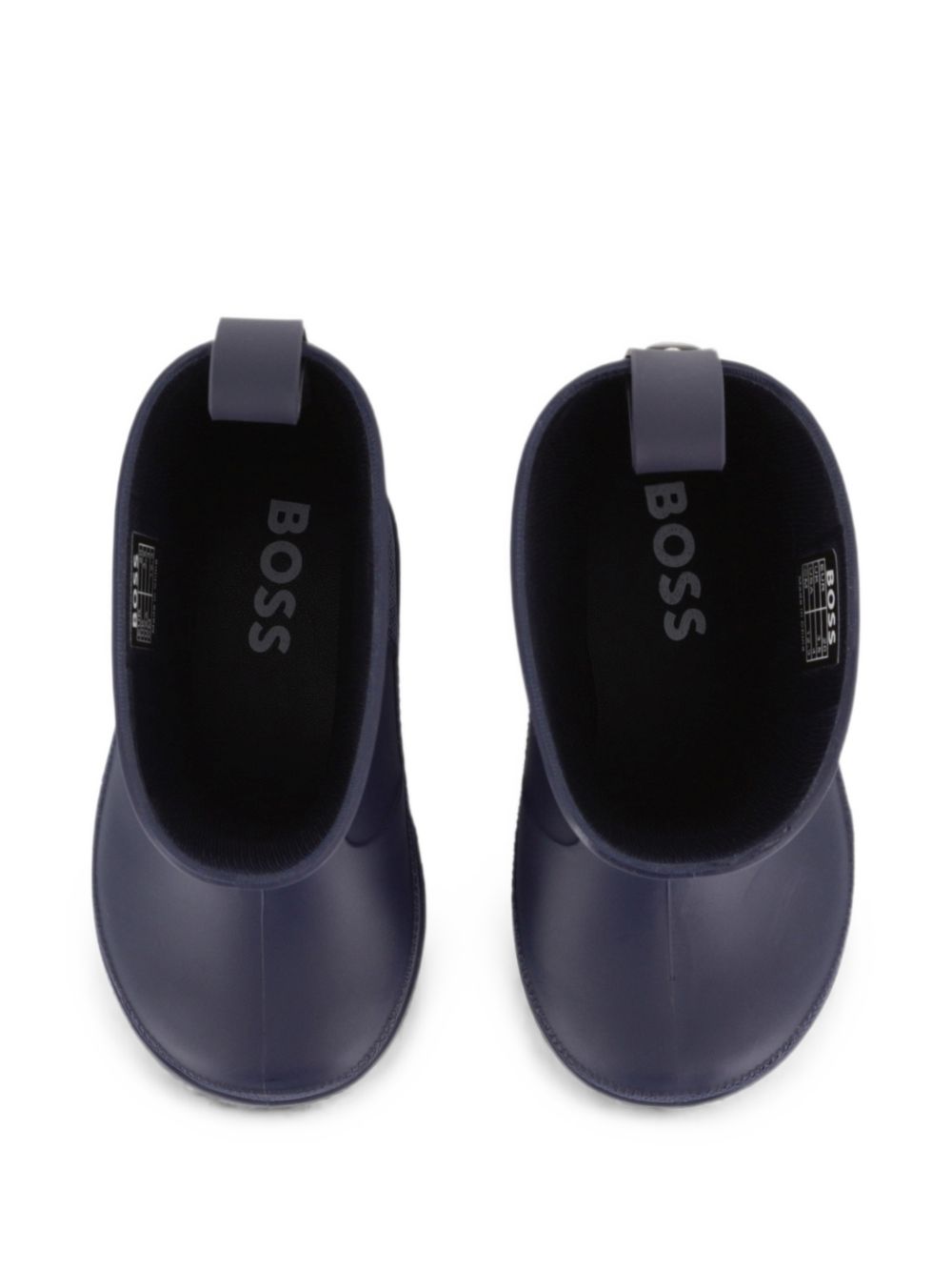 Stivali da pioggia per bambino Boss Kids blu con plantare con logo J53549 849 BOSS KIDS 