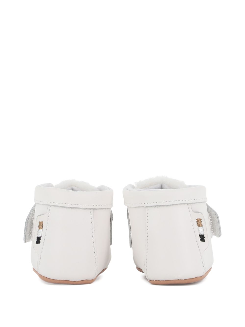 Stivali per neonato Boss Kids bianchi con logo inciso J53551 120 BOSS KIDS 