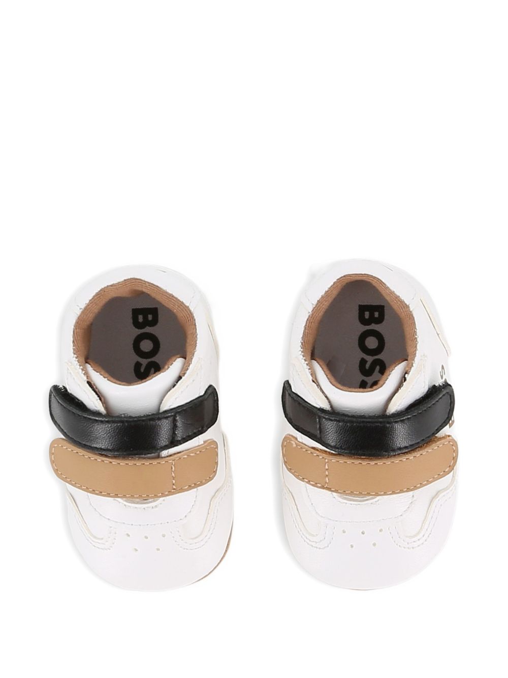 Sneakers per neonato Boss Kids bianco con design a inserti J53553 10P BOSS KIDS 