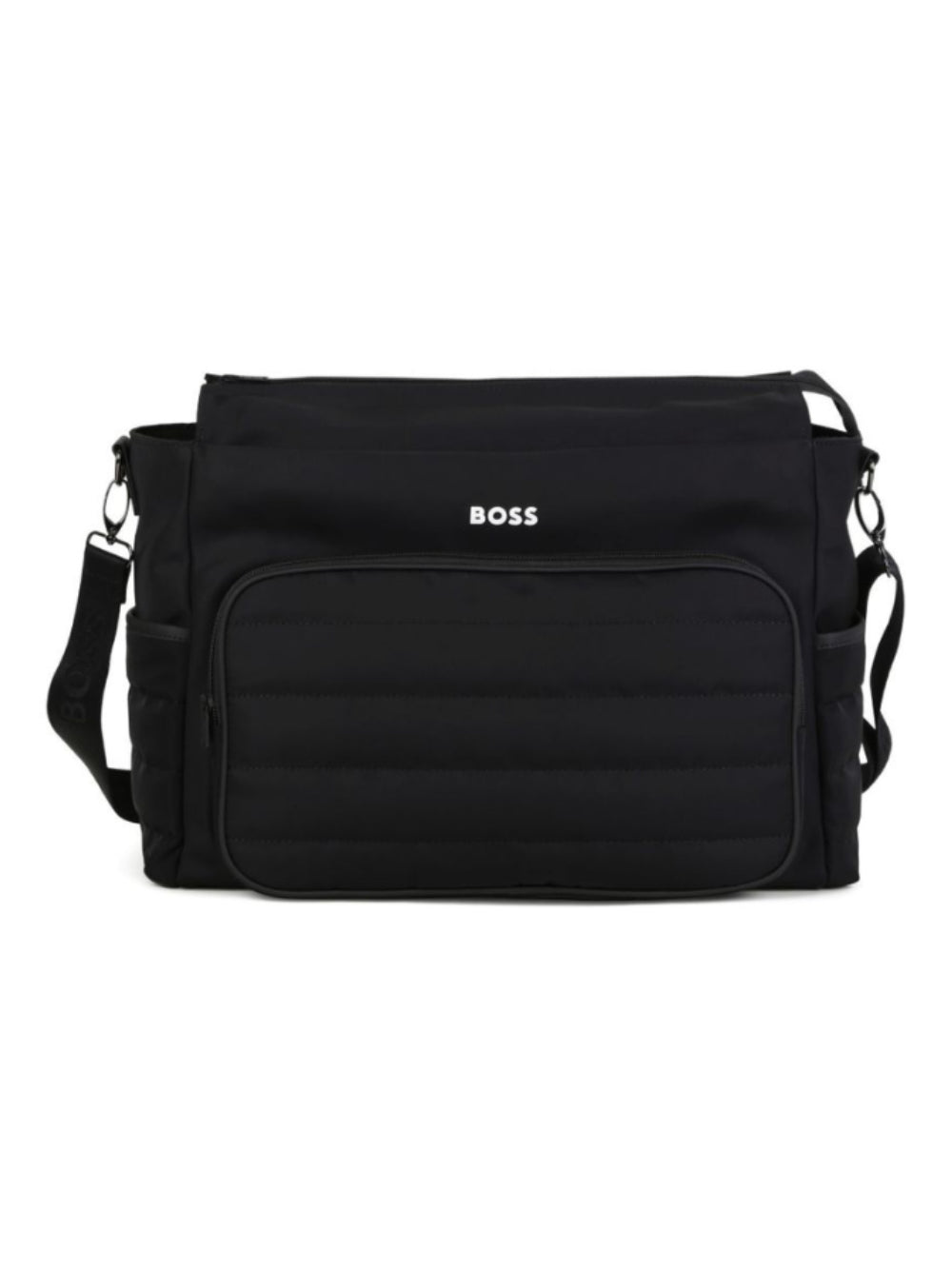 Borsa fasciatoio per neonato Boss Kids nera con design trapuntato J53562 09B BOSS KIDS 