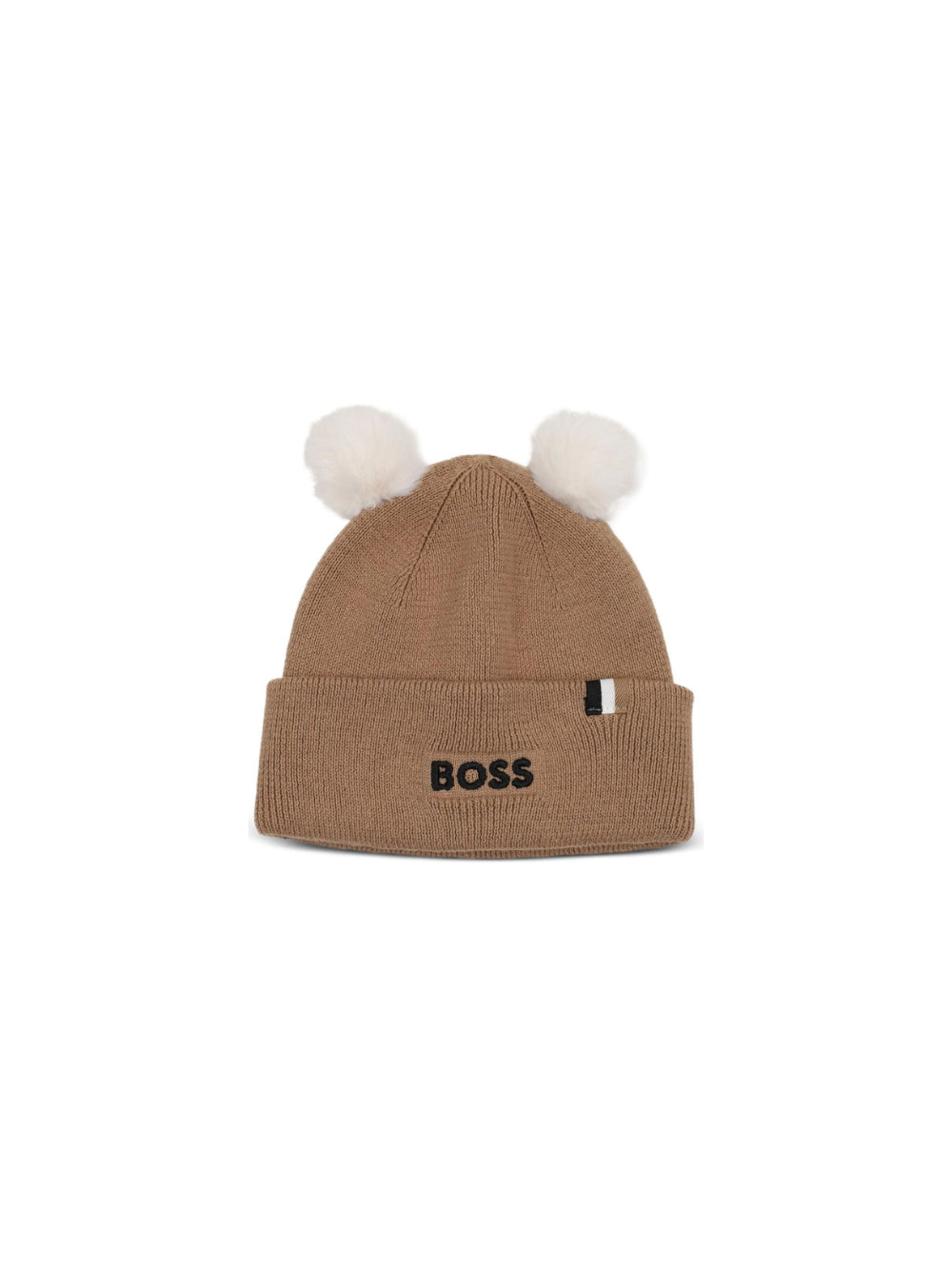 Cappello per neonato Boss Kids marrone con applicazione pompom J53567 269 BOSS KIDS 