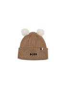 Cappello per neonato Boss Kids marrone con applicazione pompom J53567 269 BOSS KIDS 