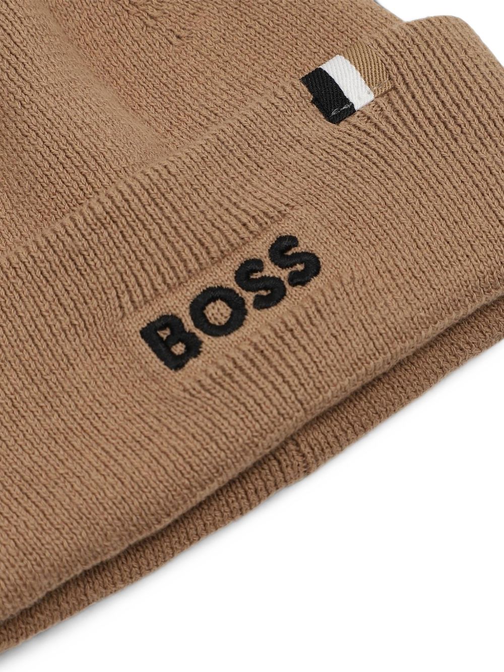 Cappello per neonato Boss Kids marrone con applicazione pompom J53567 269 BOSS KIDS 