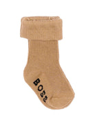 Tre paia di calzini per neonato Boss Kids multicolore con logo ricamato J53568 269 BOSS KIDS 