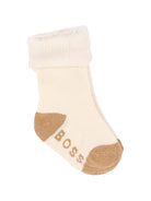 Tre paia di calzini per neonato Boss Kids multicolore con logo ricamato J53568 269 BOSS KIDS 