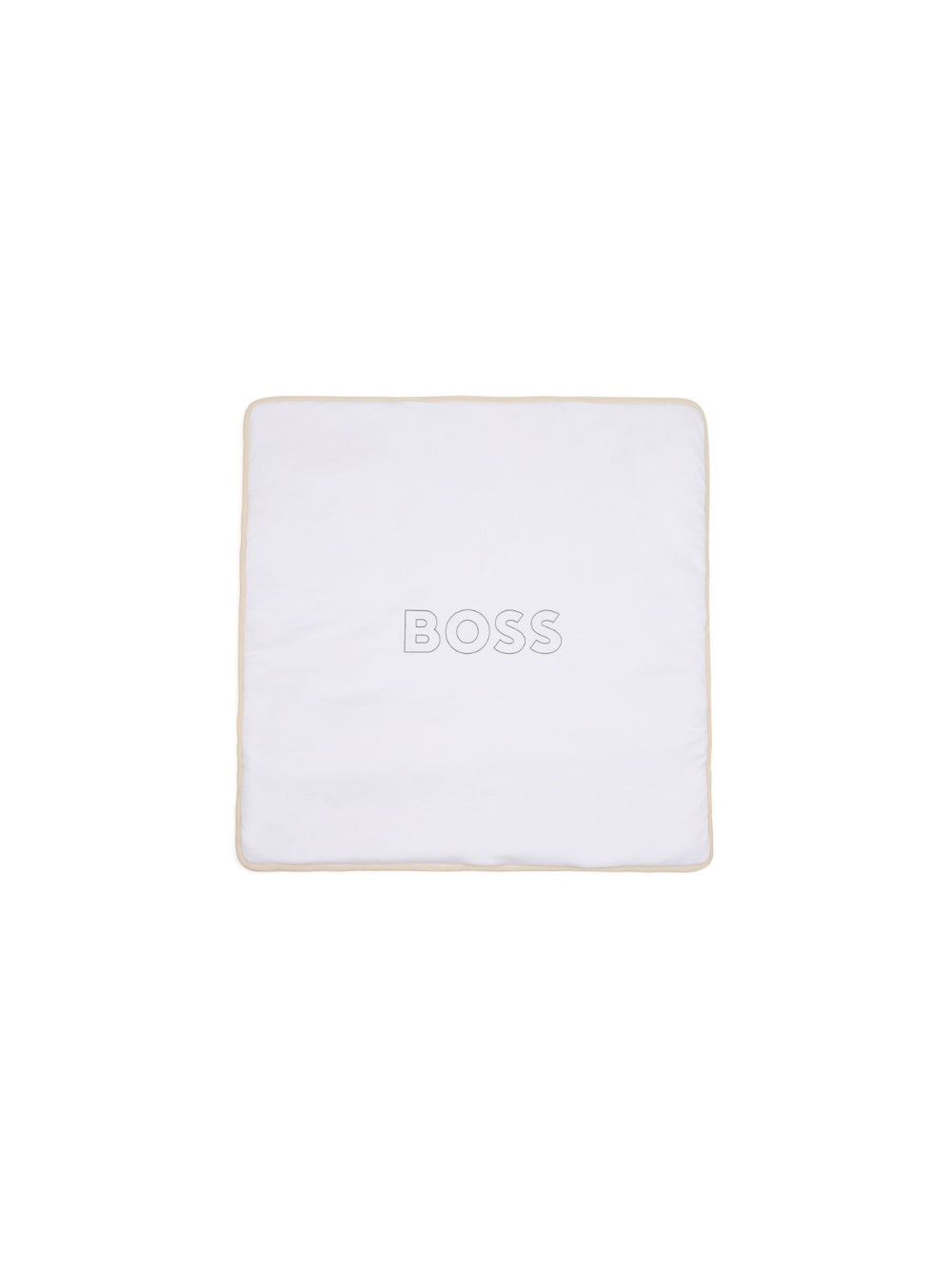 Coperta per neonato Boss Kids beige con motivo jacquard J53571 21K BOSS KIDS 