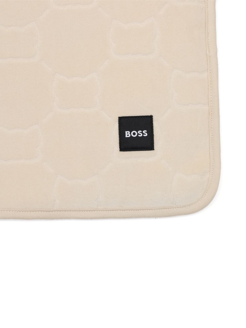 Coperta per neonato Boss Kids beige con motivo jacquard J53571 21K BOSS KIDS 