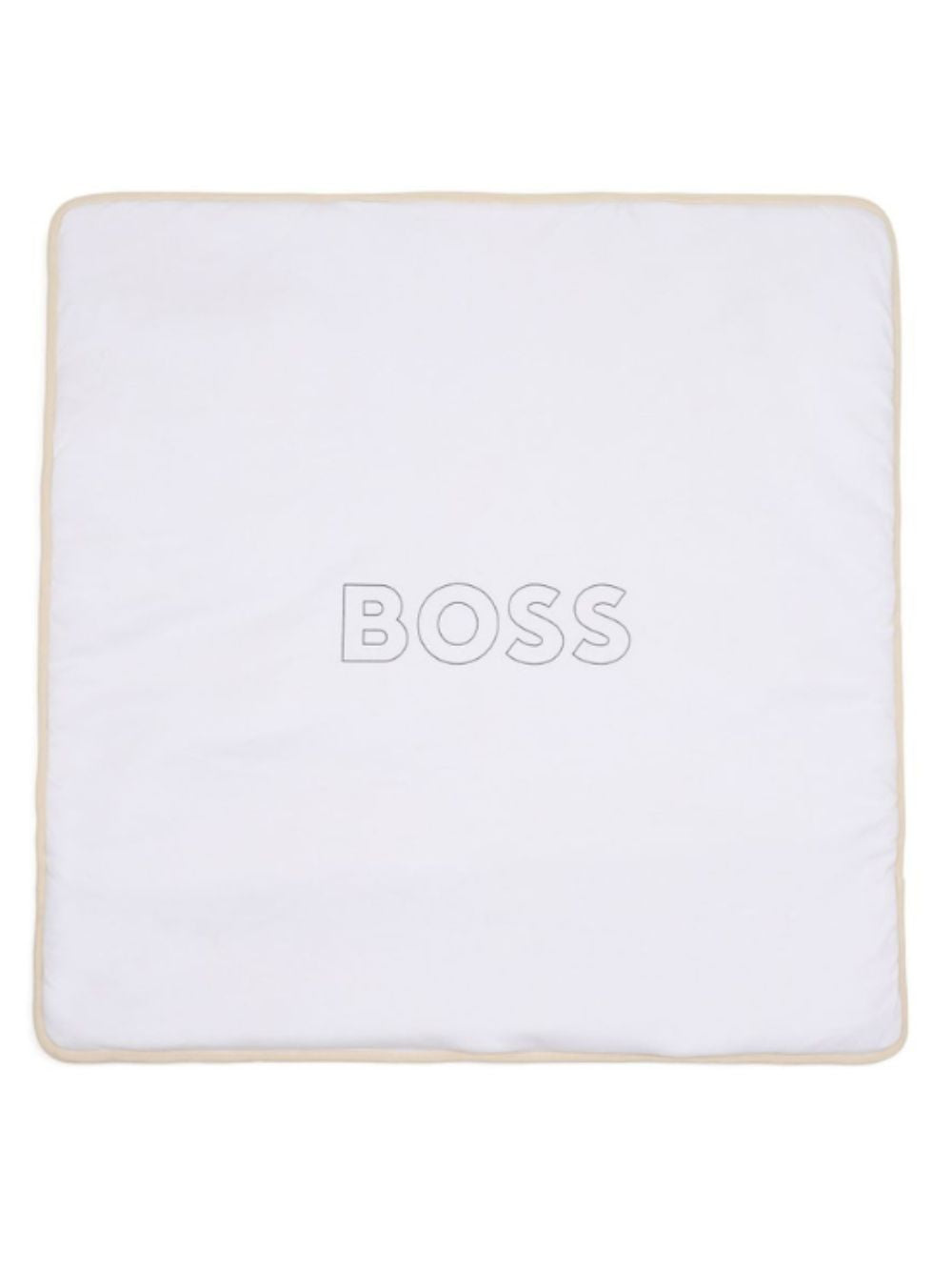 Coperta per neonato Boss Kids beige con motivo jacquard J53571 21K BOSS KIDS 