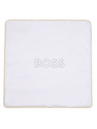 Coperta per neonato Boss Kids beige con motivo jacquard J53571 21K BOSS KIDS 