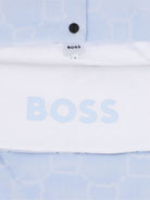 Sacco nanna per neonato Boss Kids azzurro con motivo monogramma all-over J53573 771 BOSS KIDS 