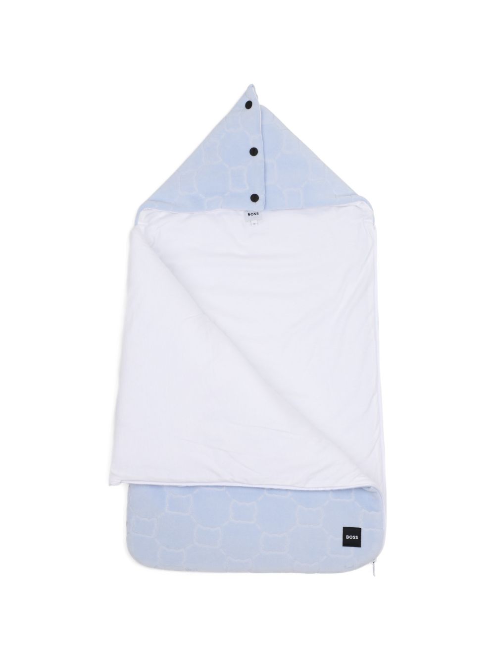 Sacco nanna per neonato Boss Kids azzurro con motivo monogramma all-over J53573 771 BOSS KIDS 