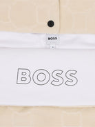 Sacco nanna per neonato Boss Kids beige con motivo monogramma all-over J53574 21K BOSS KIDS 