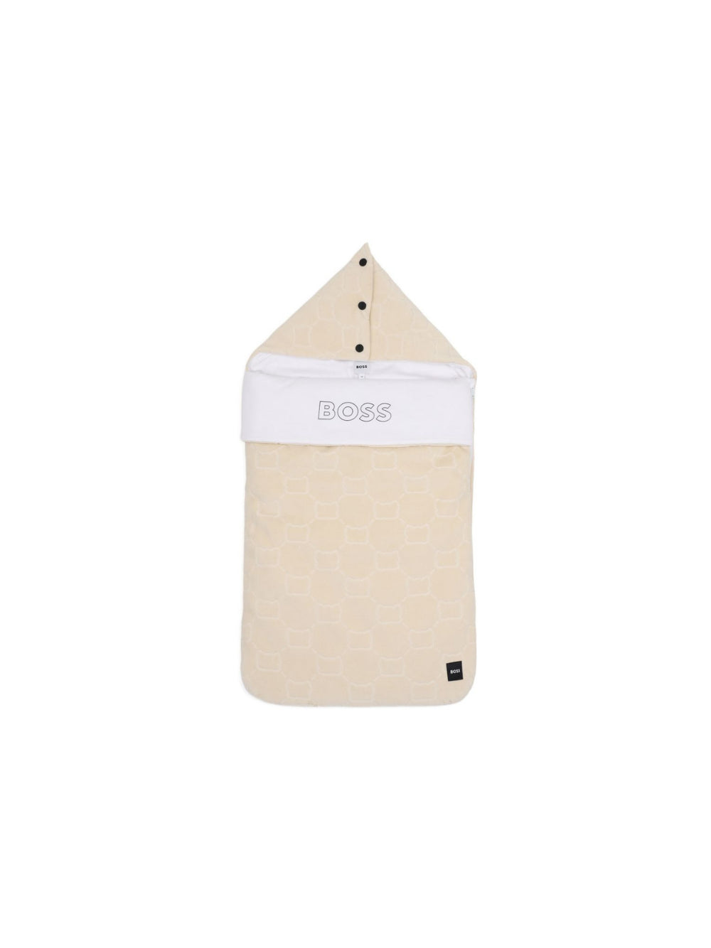 Sacco nanna per neonato Boss Kids beige con motivo monogramma all-over J53574 21K BOSS KIDS 