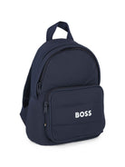 Zaino per bambino Boss Kids blu con logo sul davanti J53581 849 BOSS KIDS 