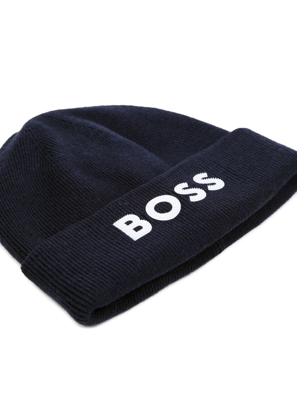 Cappello per bambino Boss Kids blu con lavorazione in maglia a coste J53584 849 BOSS KIDS 