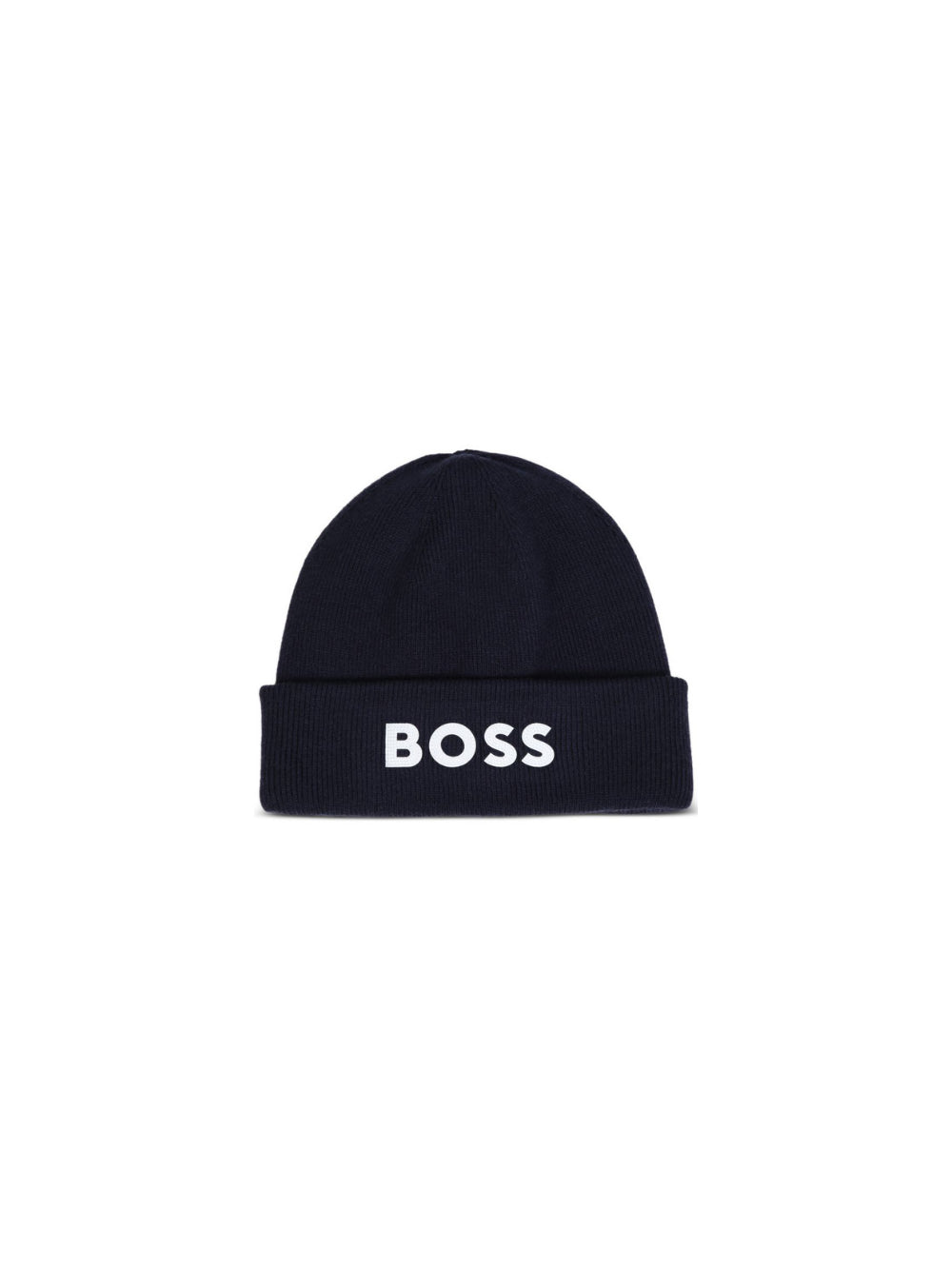 Cappello per bambino Boss Kids blu con lavorazione in maglia a coste J53584 849 BOSS KIDS 