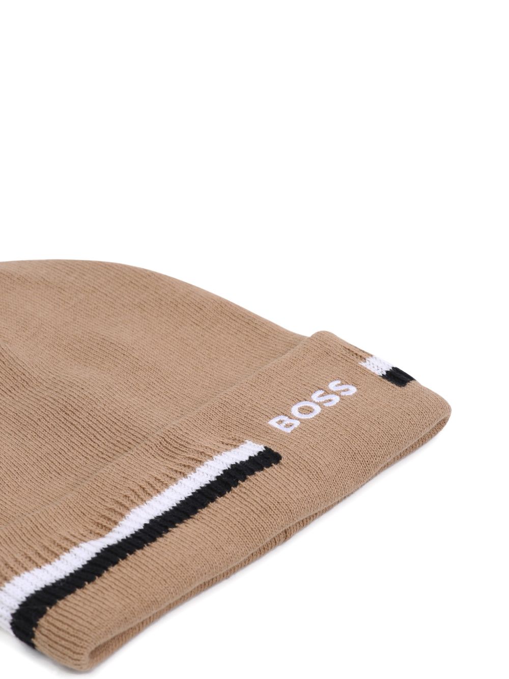 Berretto per bambino Boss Kids beige con logo ricamato J53586 269 BOSS KIDS 
