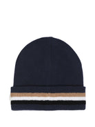 Cappello per bambino Boss Kids blu con design lavorato a maglia J53586 849 BOSS KIDS 