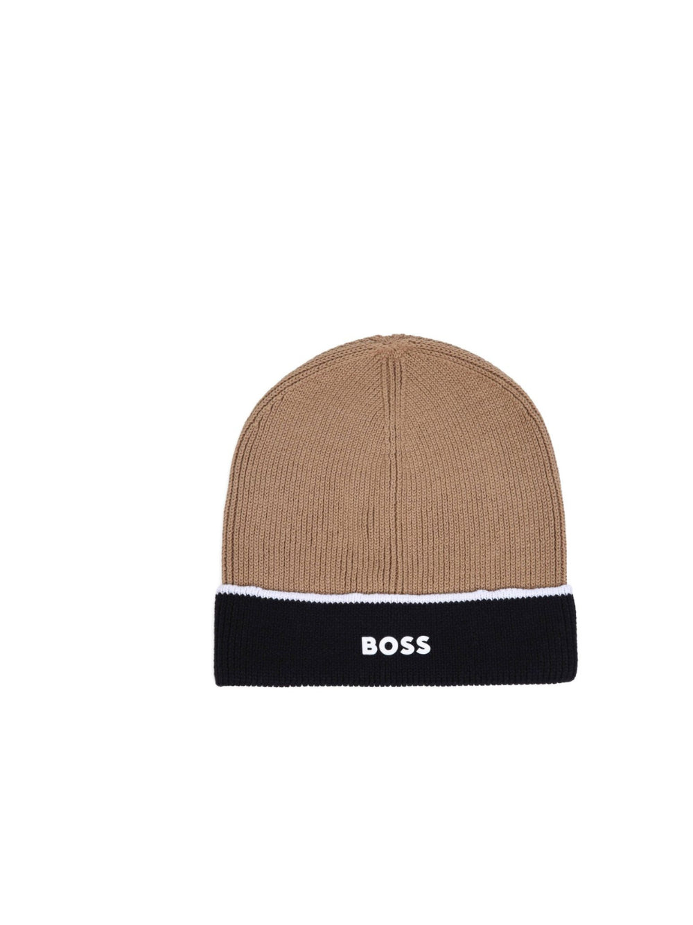 Berretto per bambino Boss Kids marrone con stampa del logo sul davanti J53587 269 BOSS KIDS 