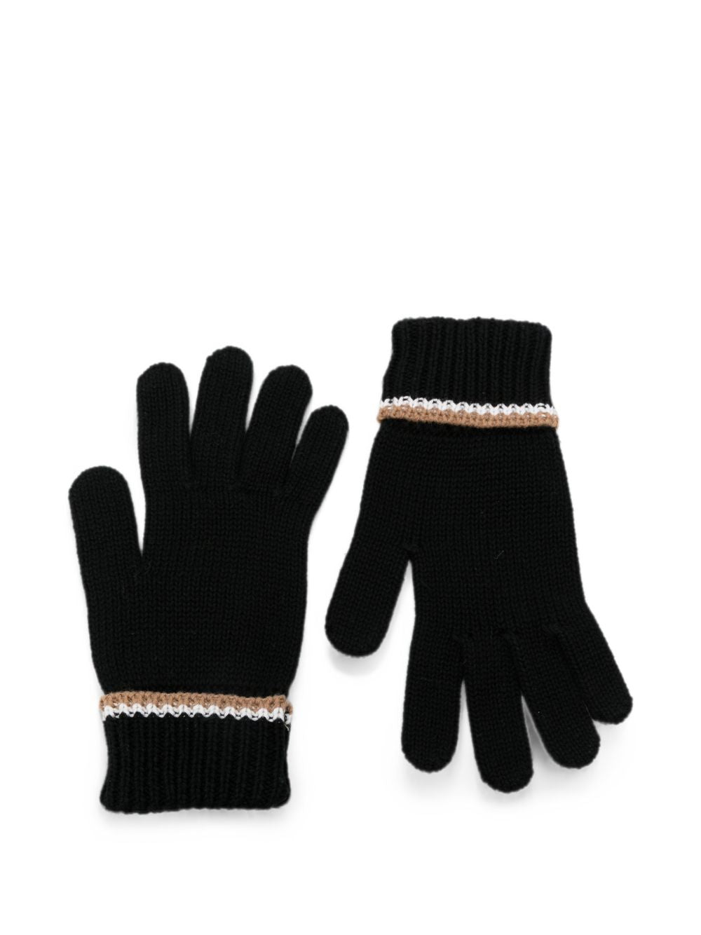 Guanti per bambino Boss Kids neri con patch con logo J53589 09B BOSS KIDS 