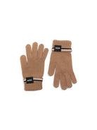 Guanti per bambino Boss Kids marrone con patch con logo J53589 269 BOSS KIDS 
