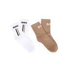 Set di due paia di calzini per bambino Boss Kids multicolore con logo ricamato J53592 269 BOSS KIDS 