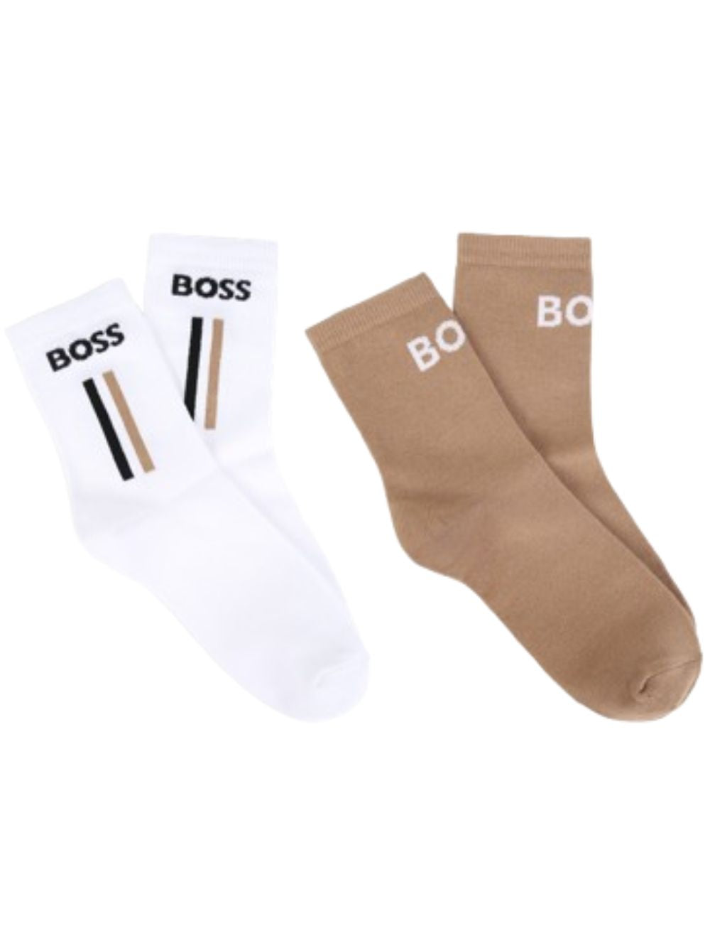 Set di due paia di calzini per bambino Boss Kids multicolore con logo ricamato J53592 269 BOSS KIDS 