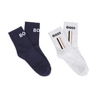 Set di due paia di calzini per bambino Boss Kids multicolore con logo ricamato J53592 849 BOSS KIDS 