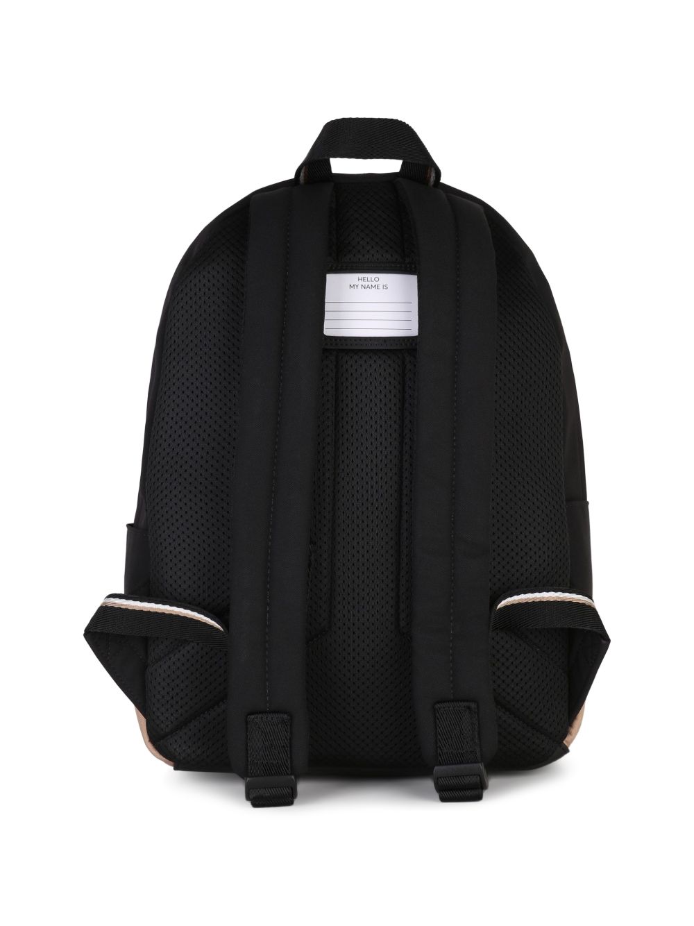 Zaino per bambino Boss Kids nero con placca con logo sul davanti J53598 09B BOSS KIDS 