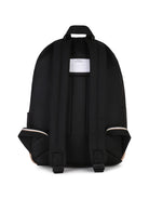 Zaino per bambino Boss Kids nero con placca con logo sul davanti J53598 09B BOSS KIDS 