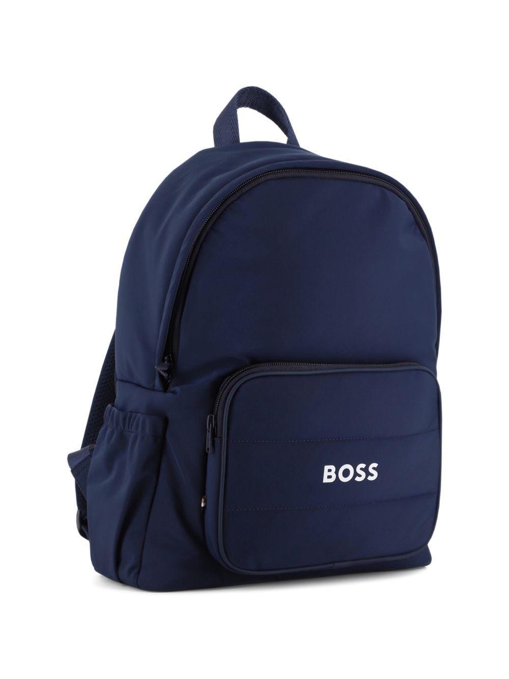 Zaino per bambino Boss Kids blu con stampa con logo sul davanti J53599 849 BOSS KIDS 