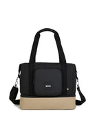 Borsa fasciatoio per neonato Boss Kids nera con design a inserti J53608 09B BOSS KIDS 