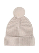 Cappello per bambino Boss Kids beige con pompon J53625 B51 BOSS KIDS 