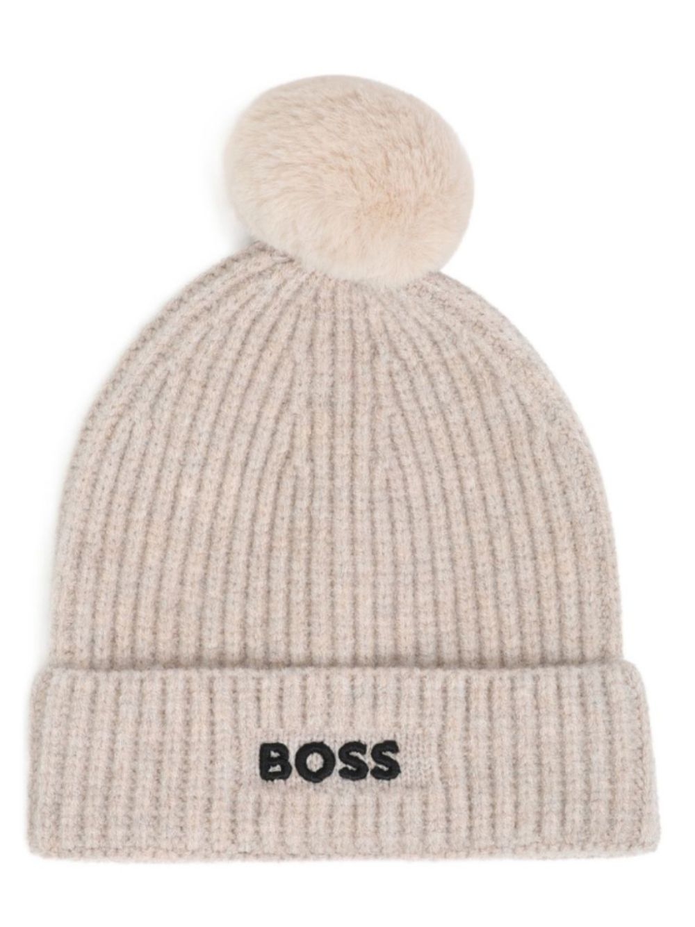 Cappello per bambino Boss Kids beige con pompon J53625 B51 BOSS KIDS 